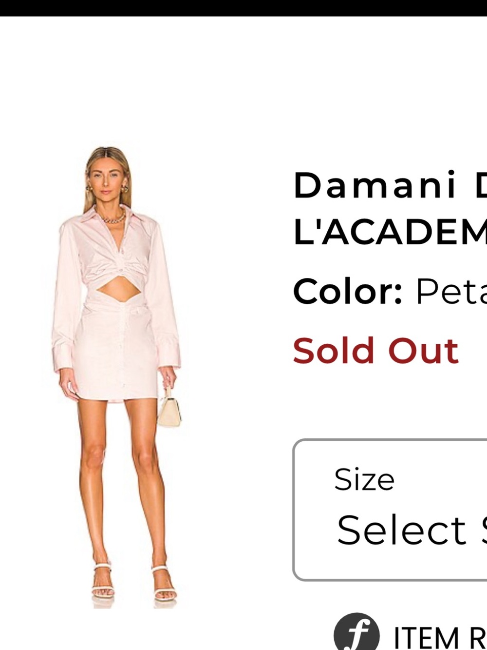 Damani Dress in Petal Pink L’Academie